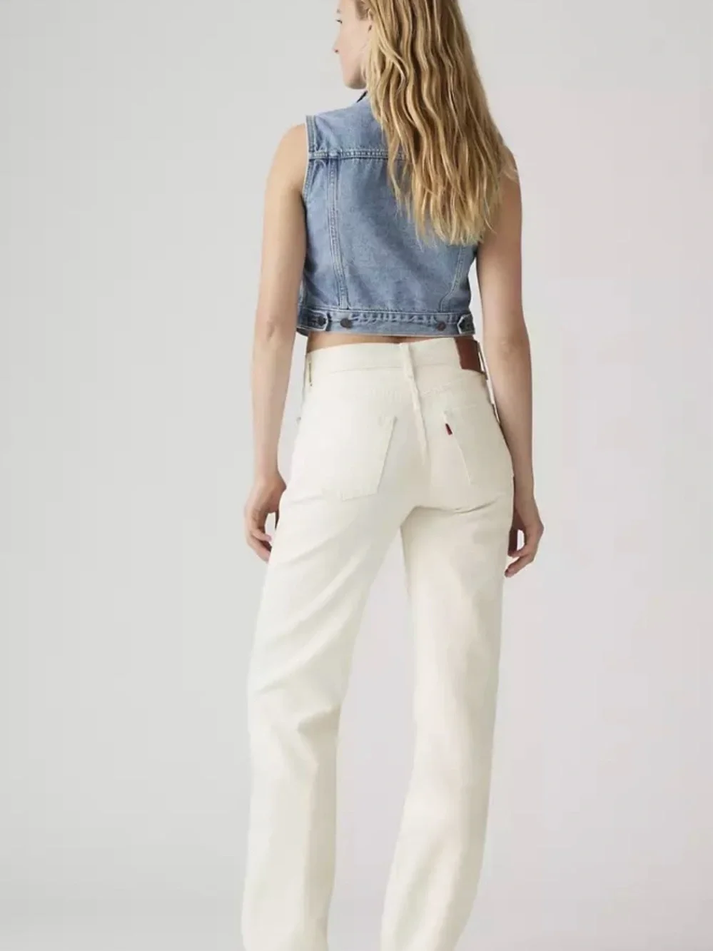 Levi’s 501 90’s Women's mid rise jeans ecru/ white